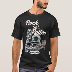 Rock 'n' Roller Rockabilly Hotrod Guitar Pinball 1 T-Shirt