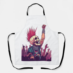 Rock N� Skull � Funny Punk Skeleton Concert Apron
