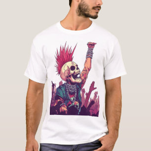 Rock N� Skull � Funny Punk Skeleton Concert T-Shirt