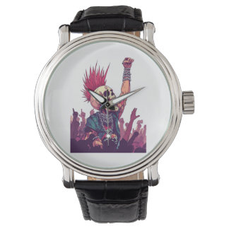 Rock N� Skull � Funny Punk Skeleton Concert Watch