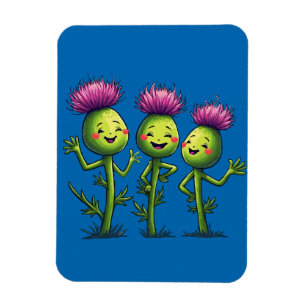 Rock N Thistles Scottish Festival Flowers Magnet