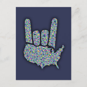 Rock North America Postcard