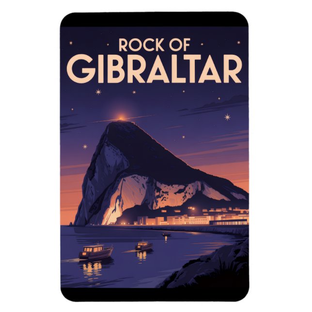 Rock of Gibraltar Magnet (Vertical)