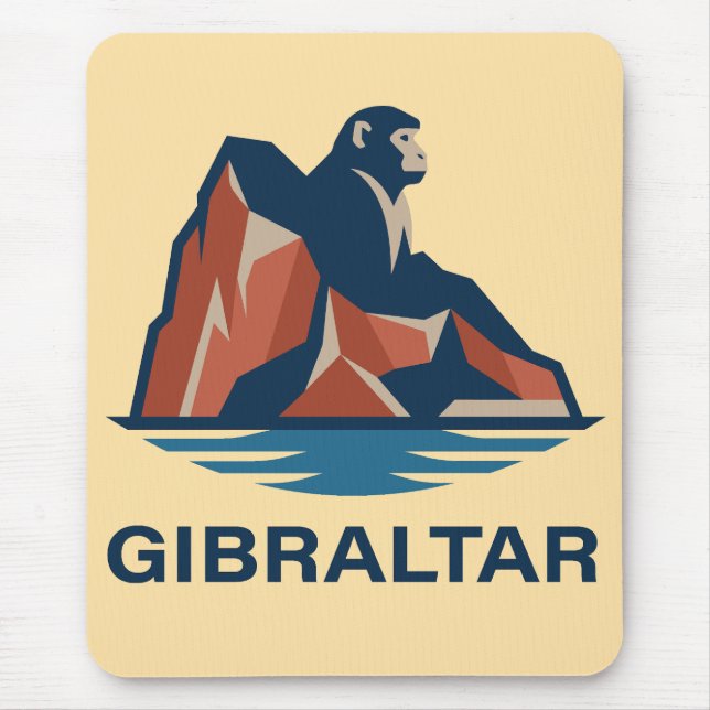Rock of Gibraltar Mouse Pad (Front)