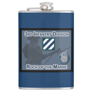 “Rock of the Marne” 3rd Infantry Division Hip Flask
