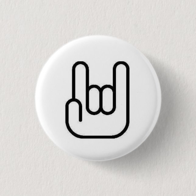 Rock On 3 Cm Round Badge (Front)