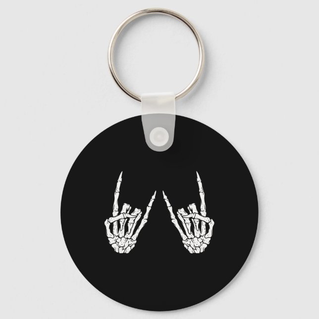 Rock On Band Rock And Roll Halloween Costume Men W Key Ring (Front)