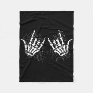 Rock On Band Rock And Roll Men Women Halloween Cos Fleece Blanket