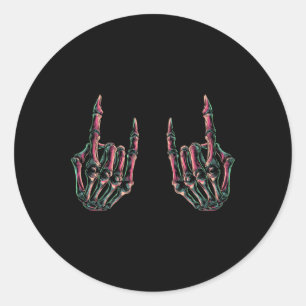 Rock On Band Tees For Women Rock And Roll s For Me Classic Round Sticker