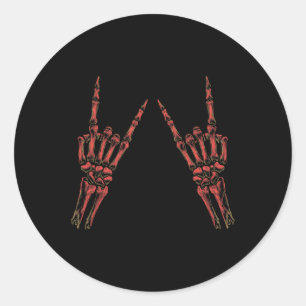 Rock On Band Tees For Women Rock And Roll s For Me Classic Round Sticker