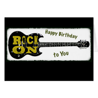 Happy Birthday With Guitar Cards & Invitations | Zazzle.com.au