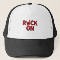 Rock On – Bold Red Typography Music Design