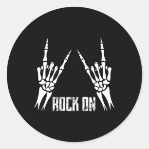 Rock On Bynd Tees For Women Rock And Roll S For Me Classic Round Sticker
