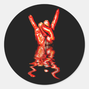 Rock On! Classic Round Sticker