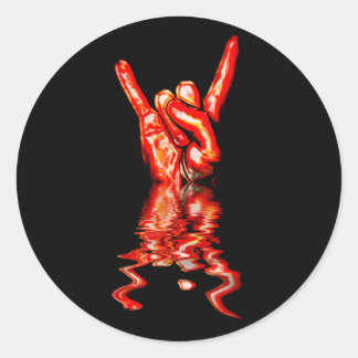 Rock On! Classic Round Sticker