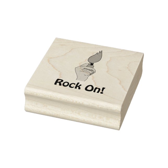 Rock On Concert Lighter Rubber Stamp (Stamp)