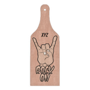 ROCK ON custom colour cutting board