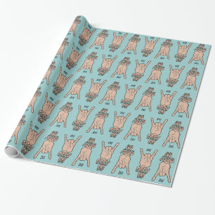 ROCK ON custom colour wrapping paper