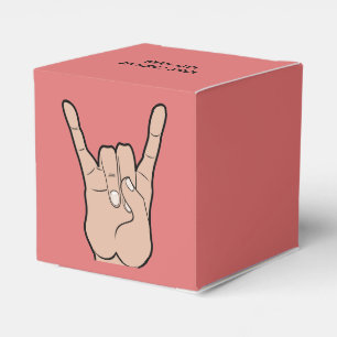 ROCK ON custom favour box