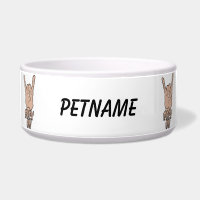 ROCK ON custom pet bowls
