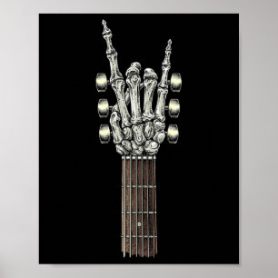 Rock On Guitar Neck - With A Sweet Rock And Roll S Poster