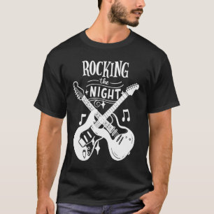Rock On Guitar Neck With A Sweet Rock & Roll Skele T-Shirt