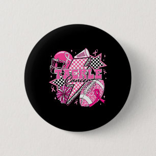 Rock On Halloween Chequered Pattern Skeleton Hand 6 Cm Round Badge
