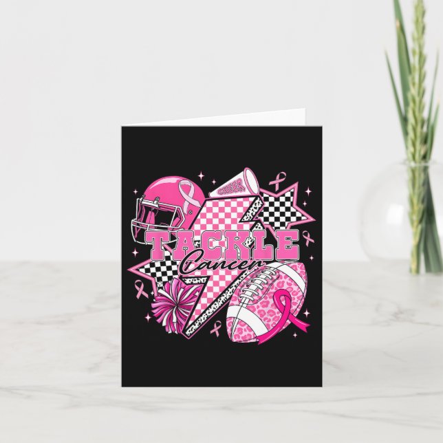Rock On Halloween Chequered Pattern Skeleton Hand  Card (Front)