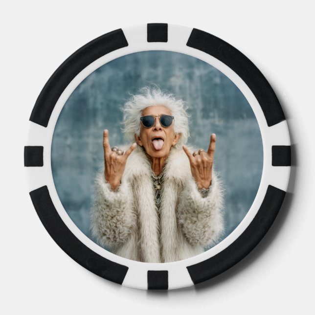 Rock On in Style Poker Chips (Front)