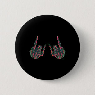 Rock On Rock Star Buddy Concert - Halloween Skelet 6 Cm Round Badge