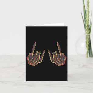 Rock On Rock Star Buddy Concert - Halloween Skelet Card