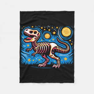 Rock On Rock Star Buddy Concert - Halloween Skelet Fleece Blanket