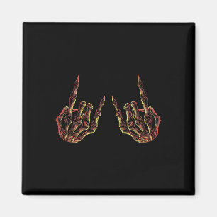 Rock On Rock Star Buddy Concert - Halloween Skelet Magnet