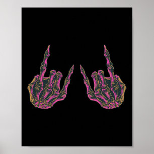 Rock On Rock Star Buddy Concert - Halloween Skelet Poster