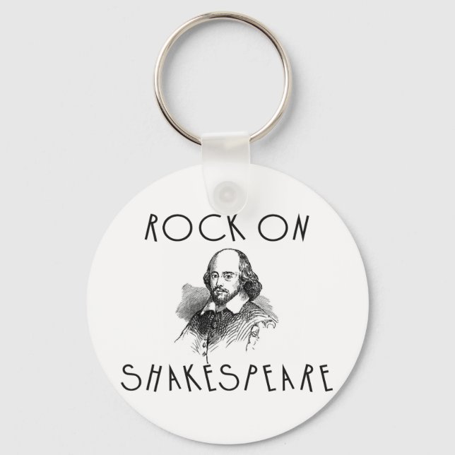 Rock On Shakespeare Key Ring (Front)