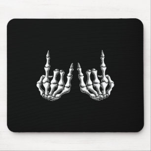 Rock On Skeleton Hand Rock And Roll Men Women Rock Mouse Pad