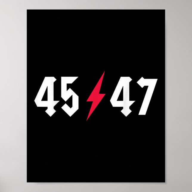 Rock On Trump 45 47 President Trump Rocks  Poster (Front)