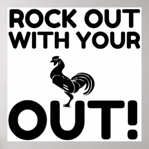 Rock Out Rooster Poster