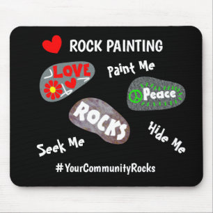 Rock Painting Community Personalised Hashtag Mouse Pad