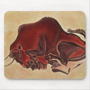 Rock painting of a bison, late Magdalenian Mouse Pad