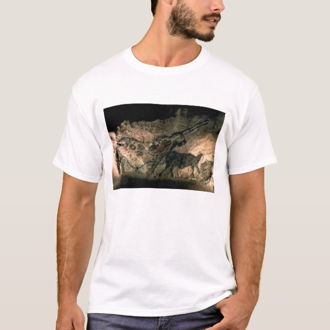 Rock painting of a horned animal, c.17000 BC (cave T-Shirt (Front)