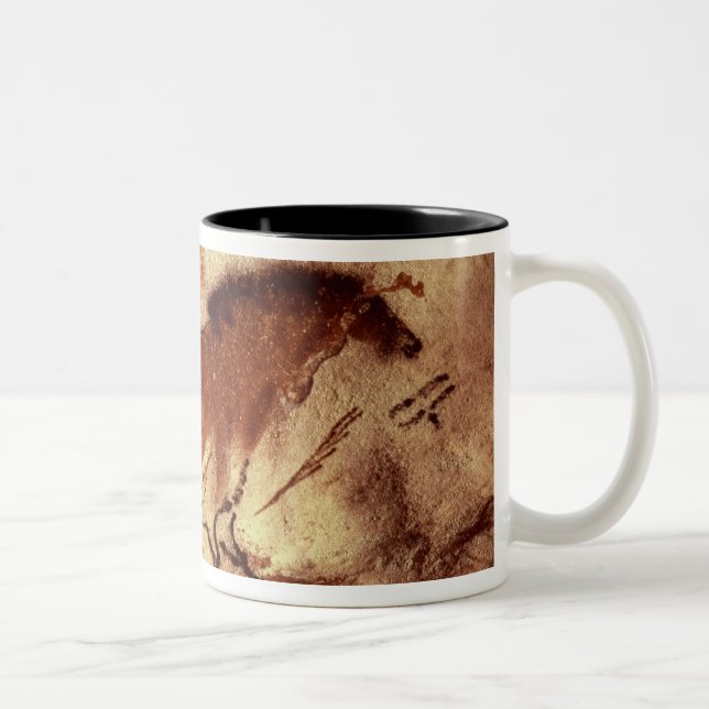 Rock painting of a horse, c.17000 BC Two-Tone Coffee Mug (Right)