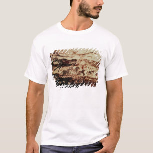Rock painting of a leaping cow T-Shirt