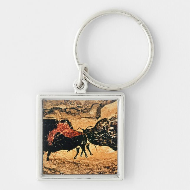 Rock painting of bison, c.17000 BC Key Ring (Front)