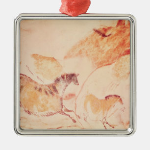 Rock painting of horses, c.17000 BC Metal Ornament