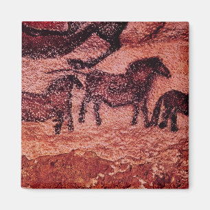 Rock painting of tarpans , c.17000 BC Magnet