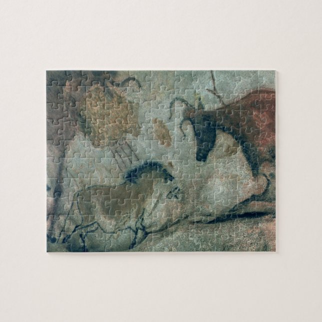 Rock painting showing a horse and a cow, c.17000 B Jigsaw Puzzle (Horizontal)