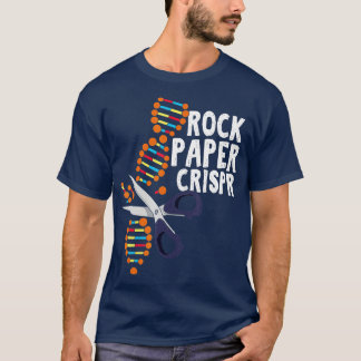 Rock Paper Crispr DNA Biologist Genetic Engineerin T-Shirt