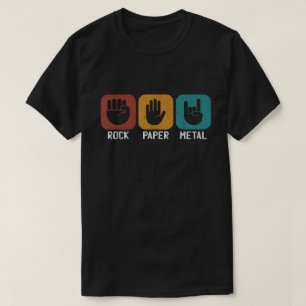 Rock Paper Metal Funny Music Lover Shirt