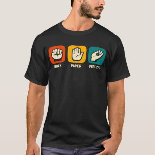 Rock Paper Perfecto Chef's Kiss Restaurant Chef T-Shirt
